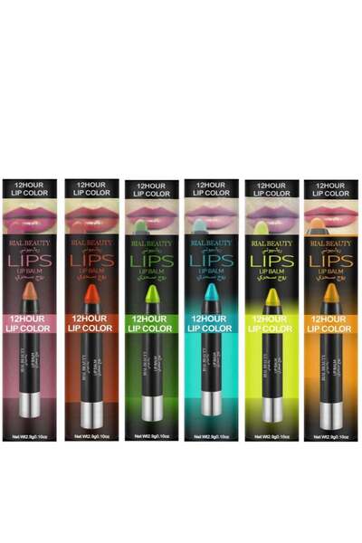 Beauty Magic lipstick in natural colors, 100% long-lasting, 6 pieces