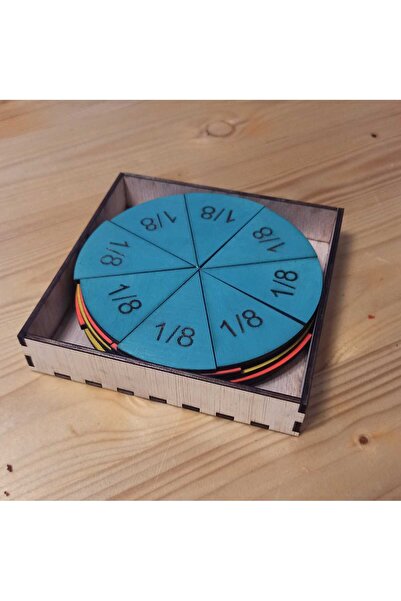 Producție proprie Magnetic disc set for learning fractions