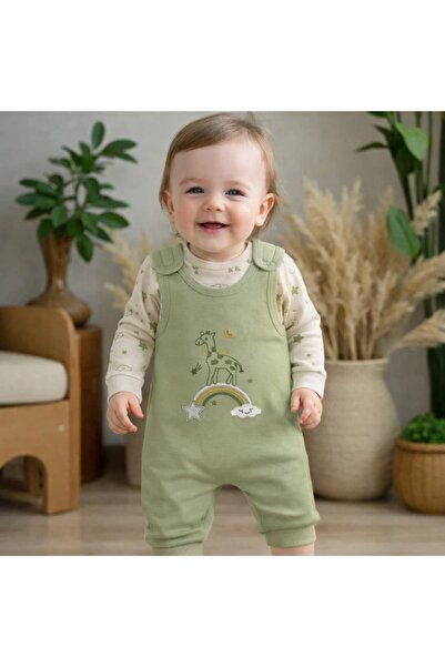 KapsülBebek 100% Cotton Badili Baby Romper Set