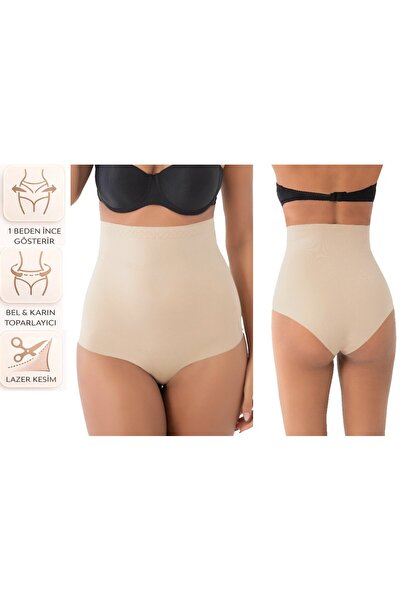 bipamuk مشد نسائي مقطوع بالليزر بخصر عالٍ خياطة مخفية للخصر والبطن يبرز انحنا...