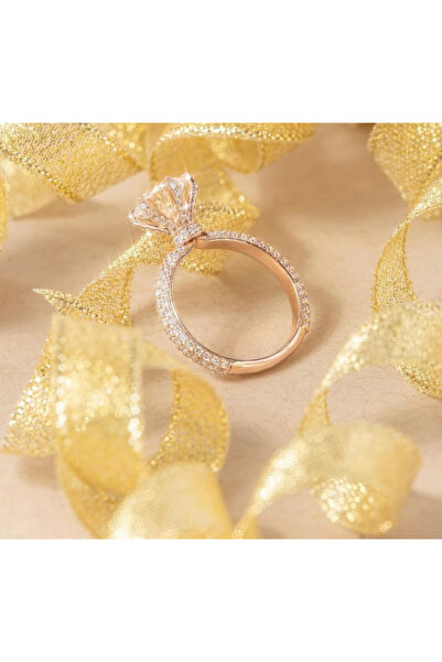 Store Paris Modeli Gold Tektaş Yüzük