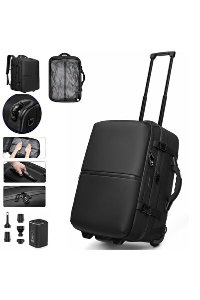 Dasbo Vacuum Trolley Backpack, Multifunctional with 2 in 1 Wheels, Large Capa...