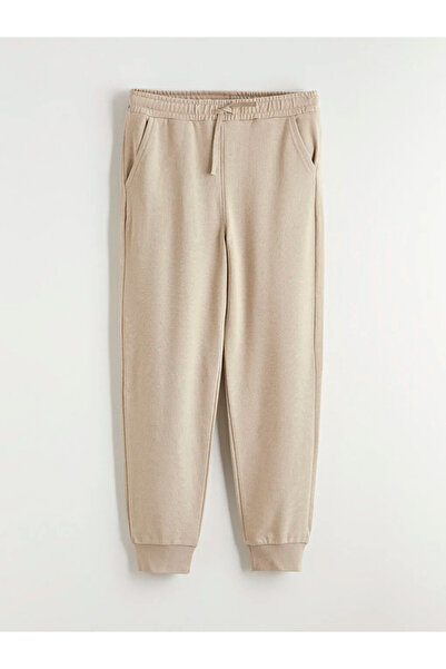 LC Waikiki Lcw Kids Beige Boy's Jogger Sweatpants with Elastic Waist