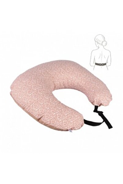 Sevi Bebe Pernă de alăptare roz somon cu curea