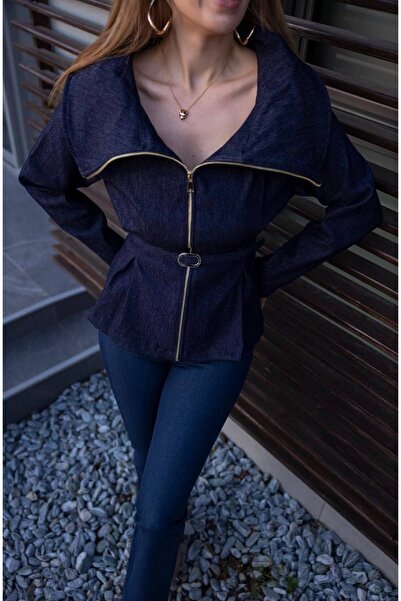 Kedi Fashion Denim tasarım gömlek