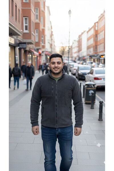 Online Three Pocket 280 Gr Polar Cardigan