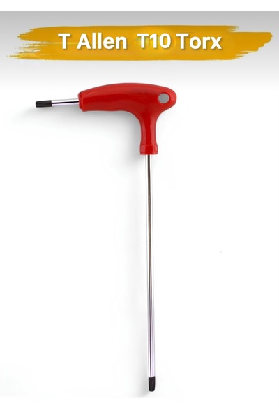 Eltos T10 Torx T Tipi Allen Anahtar TT010 – Uzun Saplı Çelik Tornavida Torx B...