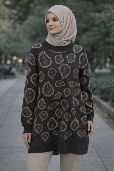 Vaniza Πουλόβερ με μοτίβο φύλλων