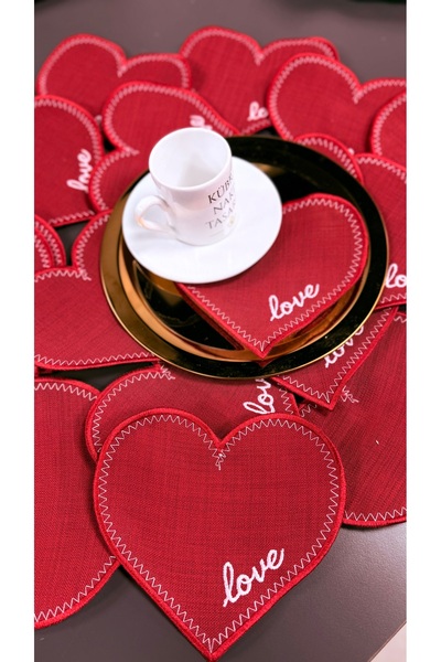 Kübra Nakış Tasarım 2 قطعة مناديل تقديم الحب