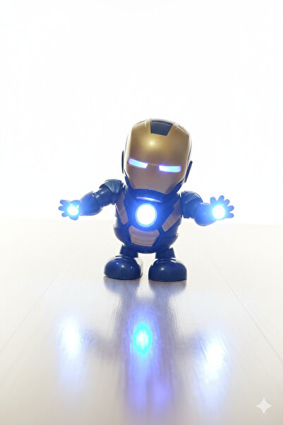BESTTOYS Müzikli ışıklı pilli robot