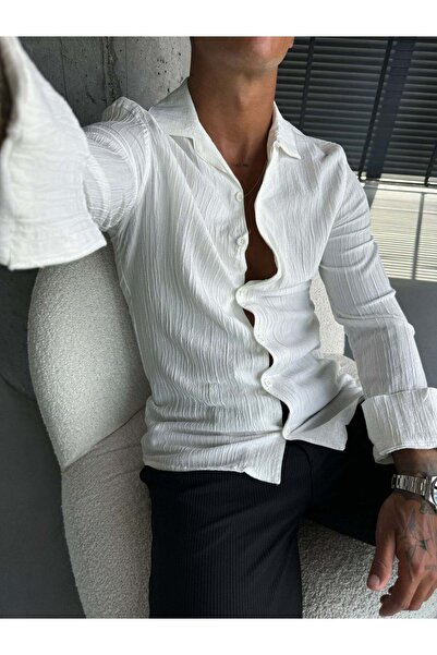 elkumoda Men's Oversized Italian Collar Linen Cotton Blend Shirt Comfortable ...