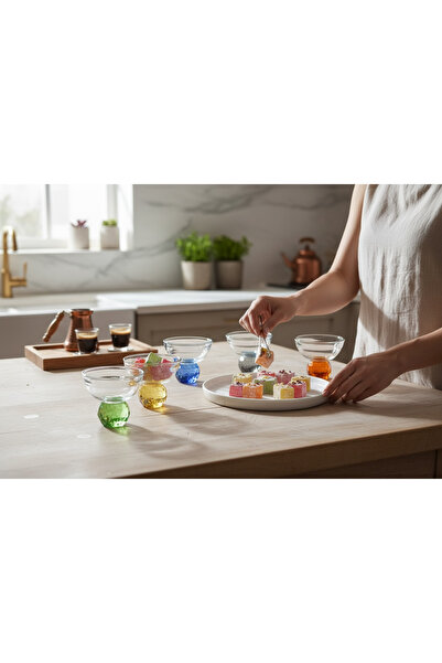 PAŞABAHÇE CAM Lokumluk kristal toplu