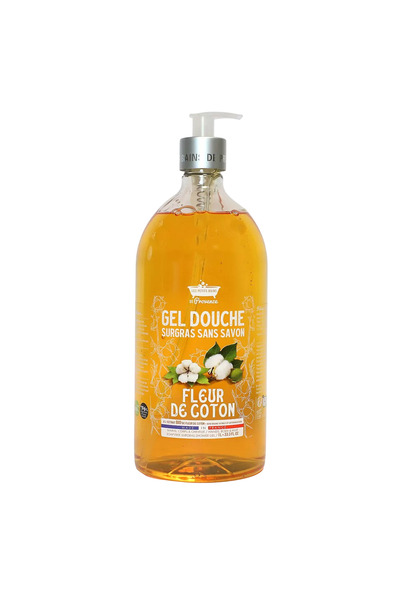 Les Petites Bains de Provence , Fleur de Coton, Gel de dus, Pentru piele sens...