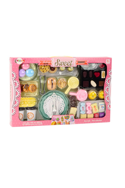 Bebelul Confectionery set - cake figurines and stand 50 pieces