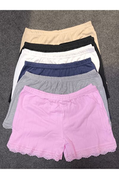 Roft & Pink Pack of 6 women's high-waisted briefs decorated with colorful hea...
