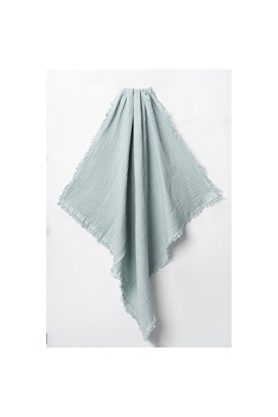 UNISEX 100*100 CM SAÇAKLI MÜSLİN BATTANİYE MİNT