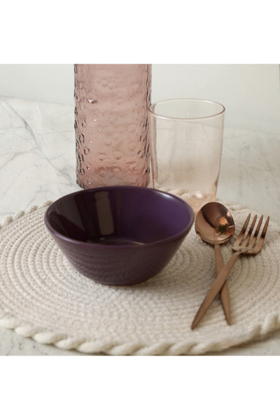 Keramika وعاء شوربة هيتيت 14 سم بنفسجي 6 قطع