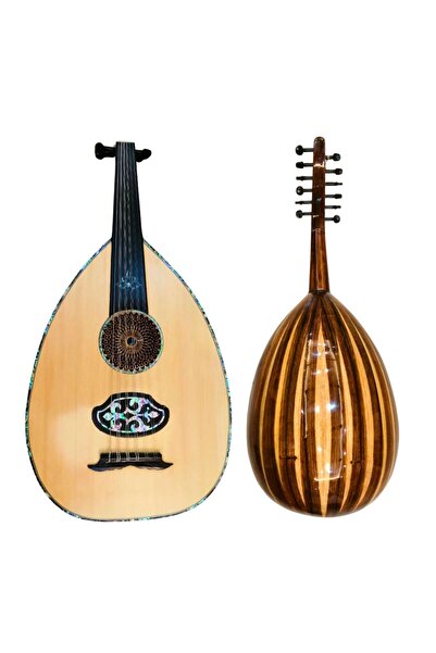 KARAZ MUSIC Lux Essam El Waziri musical oud, Swedish face with blue mother-of...