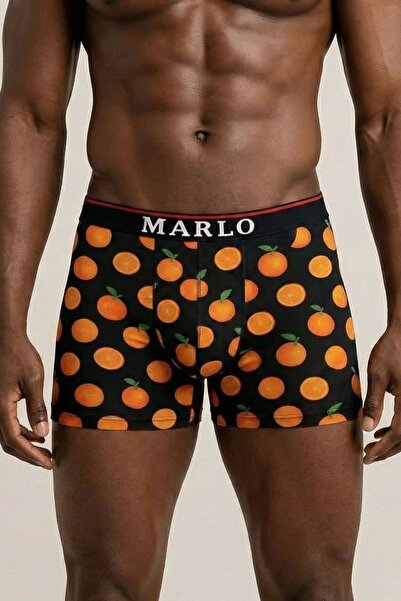 marlo Bumbac cu model boxeri pentru bărbați, cu material elastic curele, mode...