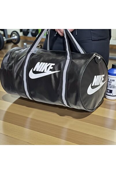 Gözde Mağazacılık Printed Leather Cylinder Sports Bag