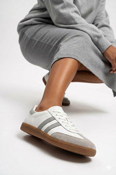 N MODA Unisex Black and White Thermo Sole Lace-Up Sneakers