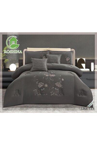 ROSHNA King size summer double bed sheet set, full filling, 8 pieces, comfort...