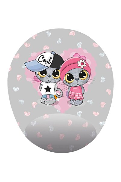 HobiShop Cool Kittens - Podloga za miša sa podrškom za zglob