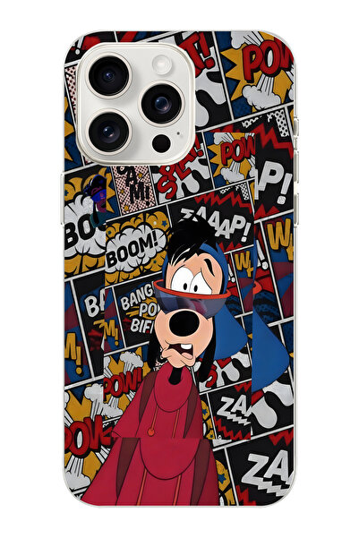 moonset Iphone 15 Pro Max Uyumlu Baskılı Yumuşak Silikon Şeffaf Telefon Kılıfı