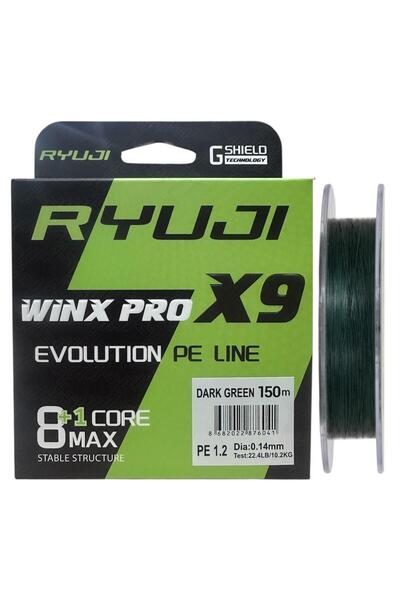 RYUJI WinX Pro X9 150mt 0.14mm İp Misina Koyu Yeşil