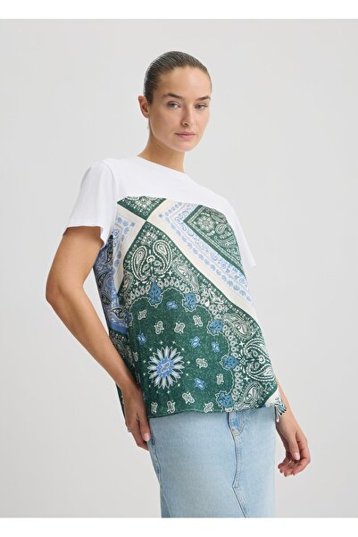 liu.jo Turkuaz Garnili T-shirt