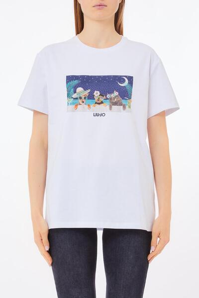 liu.jo Beyaz Baskılı T-shirt