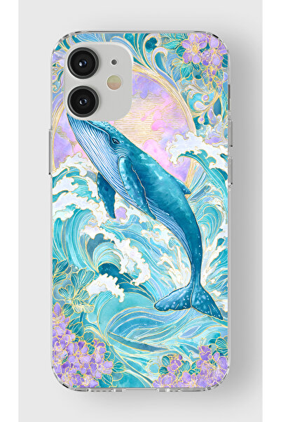 moonset Iphone 12 Mini Uyumlu Baskılı Yumuşak Silikon Şeffaf Telefon Kılıfı