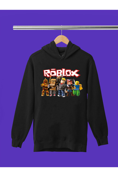MAGORS SWEATSHIRT CU GLUGĂ PENTRU BĂIEȚI, IMPRIMAT ROBLOX, 3 fire, CALITATE, ...