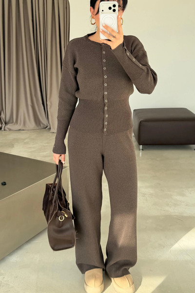 Sorridi Set de 2 tricotaje din oțel tricotat cu capse