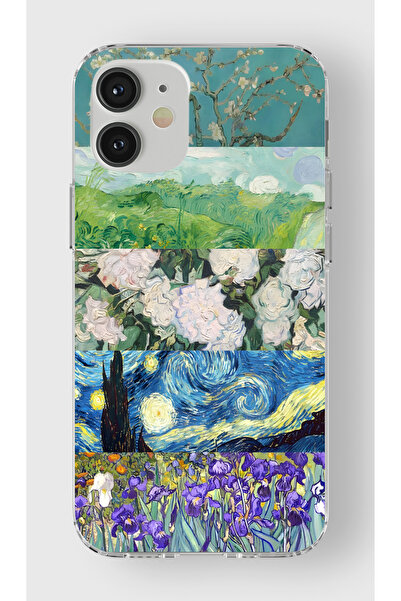 moonset Iphone 12 Mini Uyumlu Baskılı Yumuşak Silikon Şeffaf Telefon Kılıfı