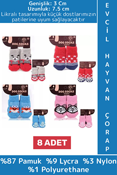 Wintoup Evcil Hayvan Küçük Irk Kedi Köpek Likralı Kaydırmaz Sıcak Tutan Sevim...