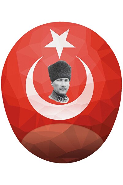 HobiShop Turska zastava i Ataturk podloga za miša sa podrškom za zglob