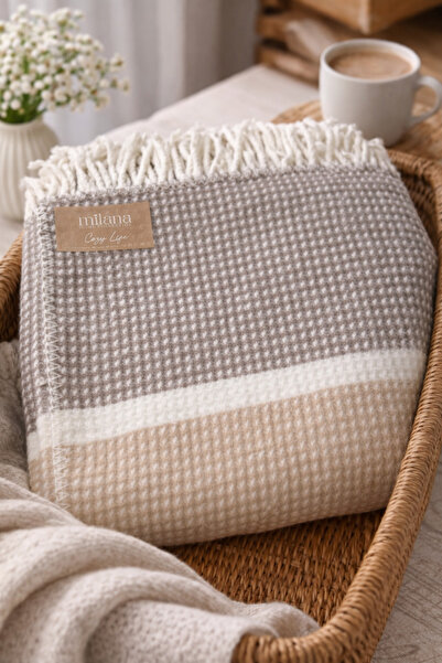 aksu cozy life Gorgeous soft Turkish blanket made of cotton fibers