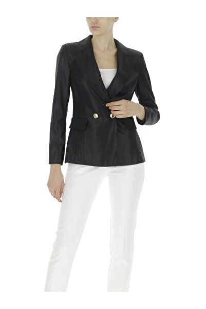 RINASCIMENTO Jacket with padded shoulders, Black