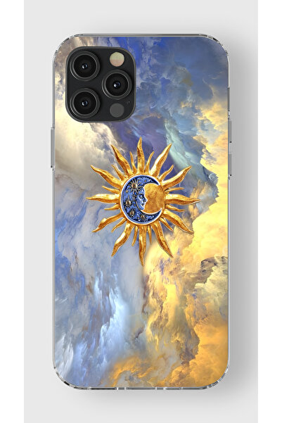 moonset Iphone 12 Pro Max Uyumlu Baskılı Yumuşak Silikon Şeffaf Telefon Kılıfı