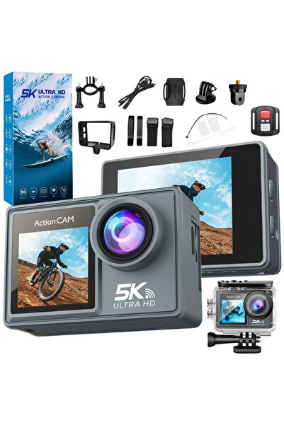 Dasbo Action Camera-Cam 5K Ultra HD, 24 MP Photo, 256 GB, Image Stabilization...