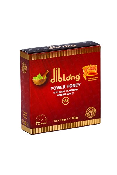 Diblong Power Honey – afrodisiac premium pentru libido și , unisex, 12 plicur...