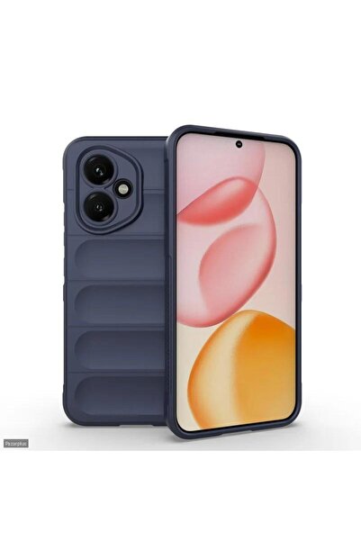 Pazarplus Honor 400 Case Navy Blue Flexible Silicone Camera Protected Honor 4...