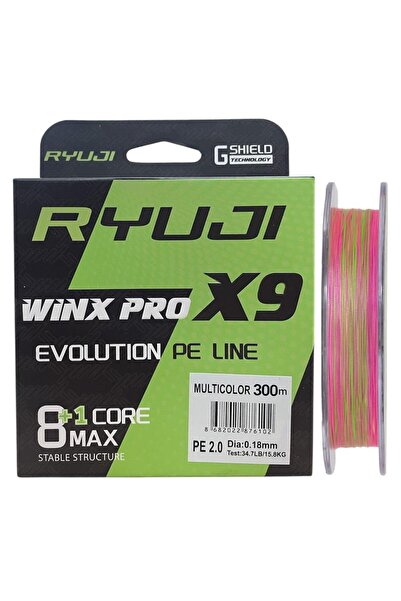 RYUJI WinX Pro X9 300mt 0.18mm İp Misina Multi Color