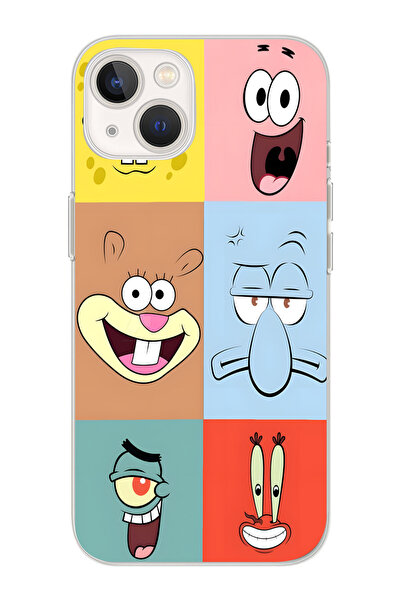 moonset Iphone 14 Uyumlu Baskılı Yumuşak Silikon Şeffaf Telefon Kılıfı