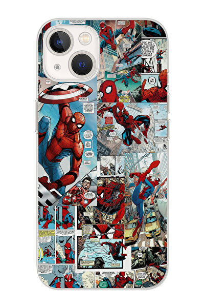 moonset Iphone 13 Uyumlu Baskılı Yumuşak Silikon Şeffaf Telefon Kılıfı