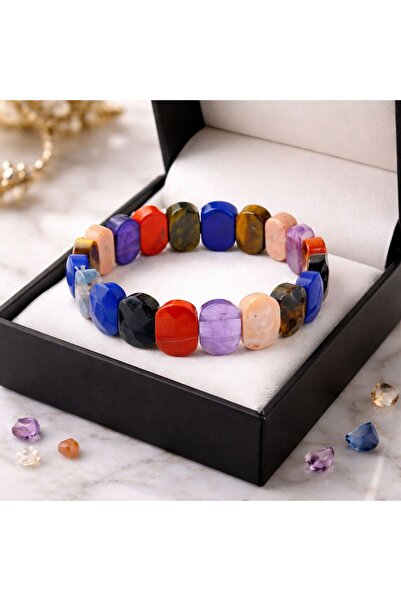 Agatella Tasarım Natural Stone Mixed Bracelet – Men's Women's Unisex Model