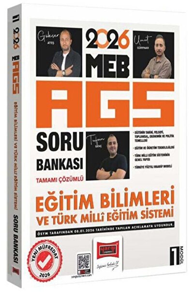 Yargı Yayınları Yargı 2026 MEB-AGS Eğitim Bilimleri ve Türk Milli Eğitim Sist...