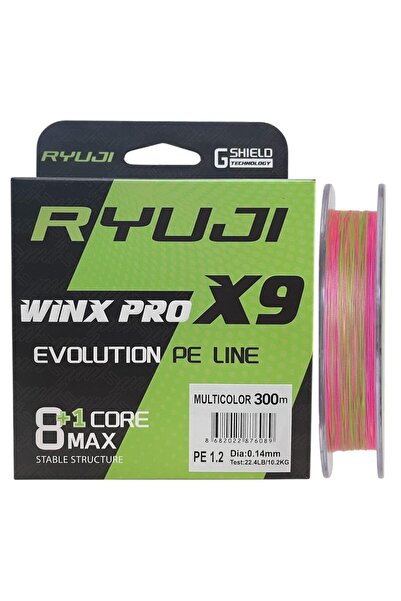 RYUJI WinX Pro X9 300mt 0.14mm İp Misina Multi Color