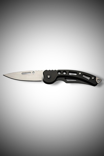 KeskinAdam41 Mat Siyah Mini Anahtarlık Çakı Paslanmaz Çelik 16.5 cm